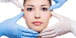Beauty Treatment Beautiful Female Face Isolated White